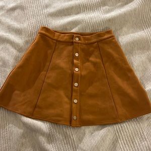 Burnt orange skirt